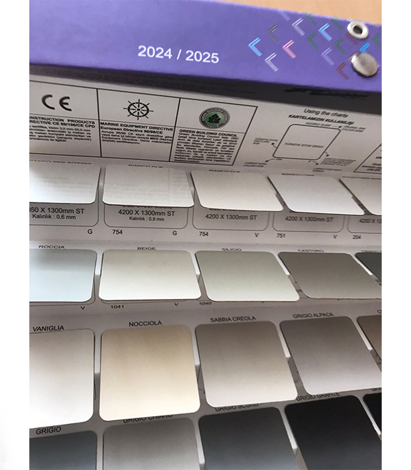 2024-2025 Türkiye stok renk koleksiyonumuz yayınlandı.