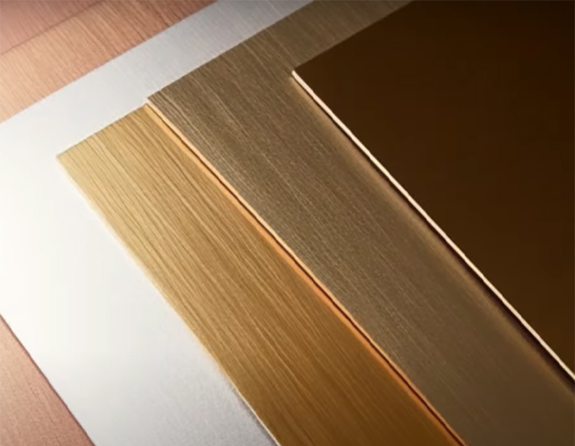 Yatay ve dikey olarak kullanılabilen çizilmez metal laminatlar